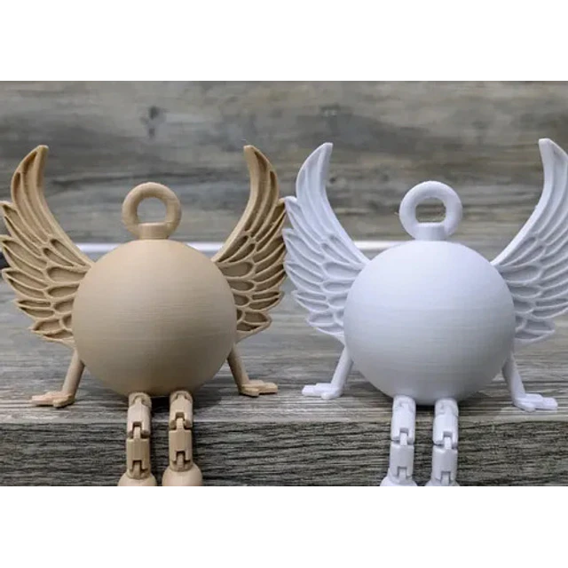 Figura Decorativo Ángel Articulado (sentado) - Pack 2