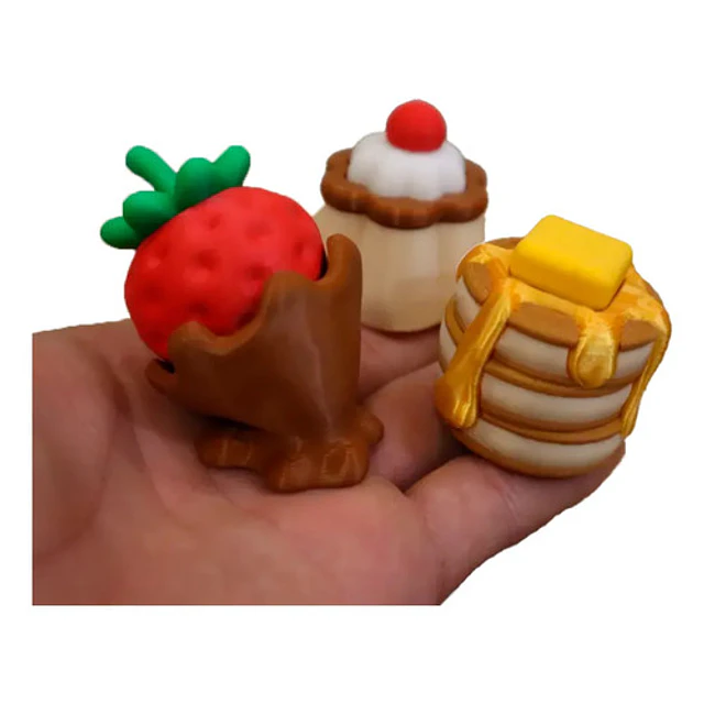 Clickers Figura Pudín - Fresa Con Chocolate - Panqueque