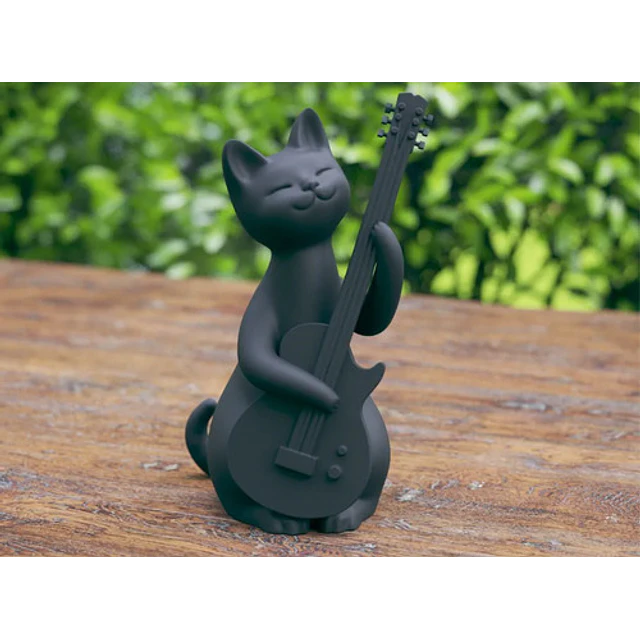 Escultura Gato Rockstar