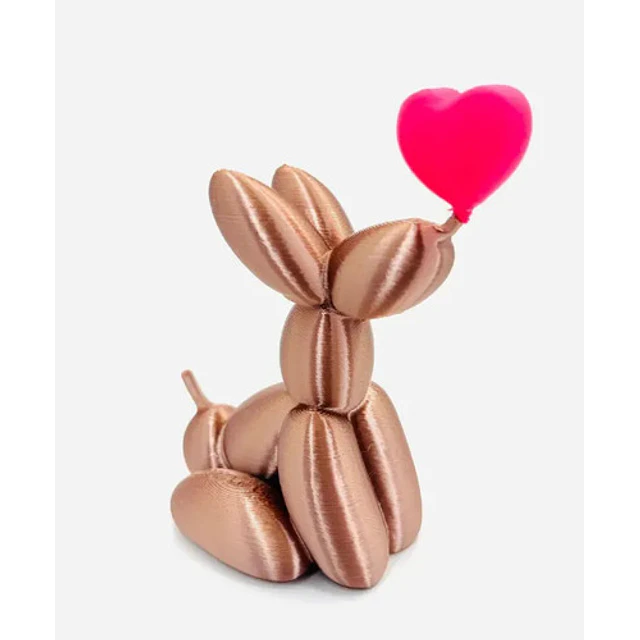 Figura San Valentín - Perro Globo Sentado Con Corazón