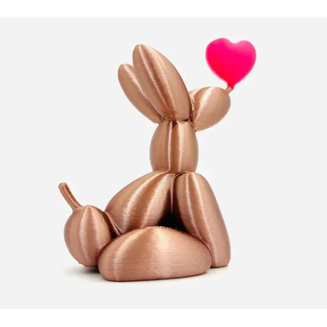 Figura San Valentín - Perro Globo Sentado Con Corazón