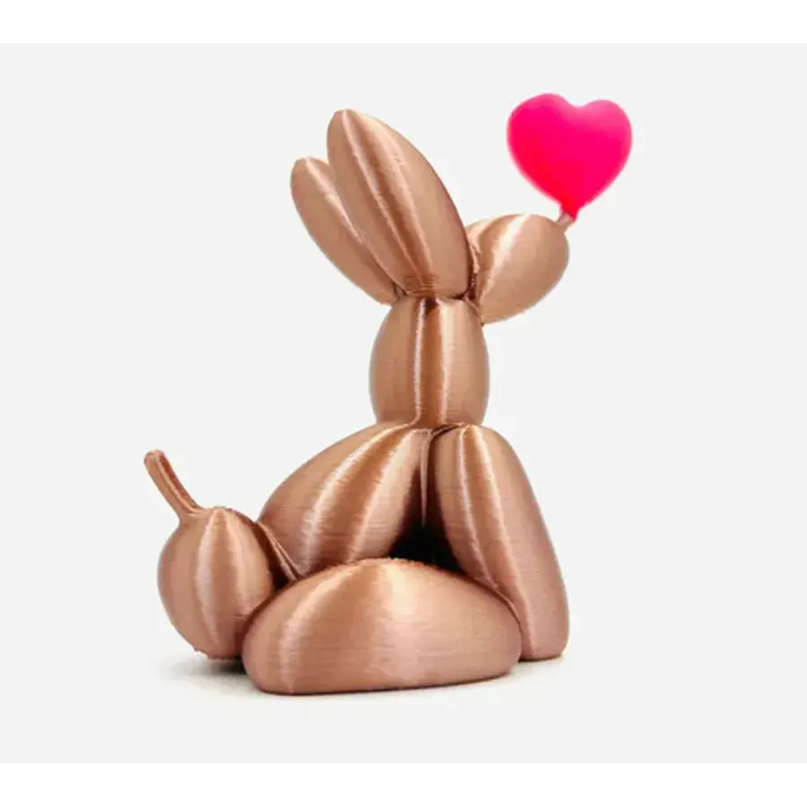 Figura San Valentín - Perro Globo Sentado Con Corazón