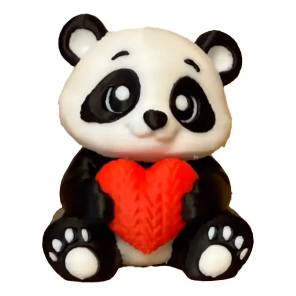 Figura Oso Panda Con Corazón - San Valentín 1