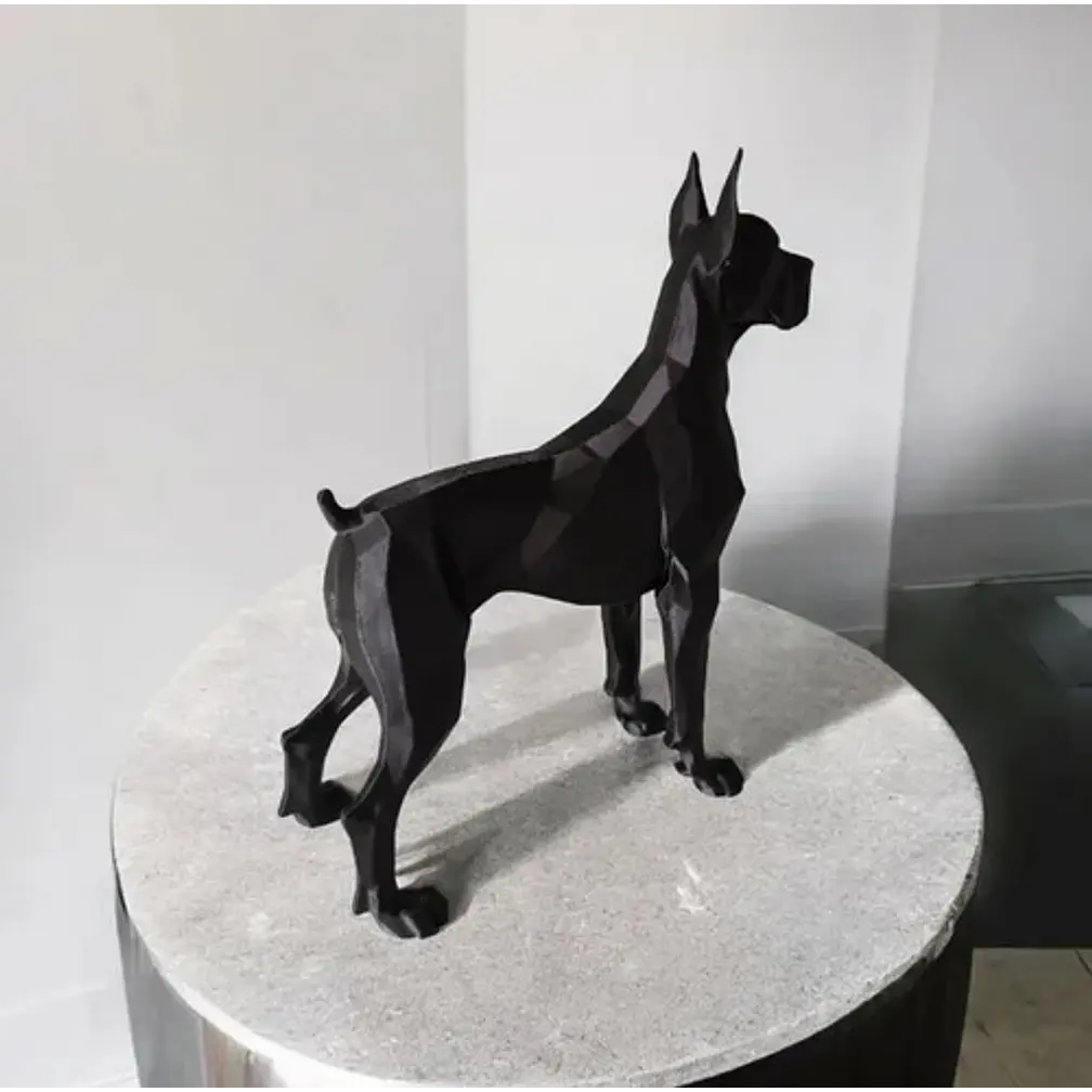 Escultura Geométrica De Gran Danés 4