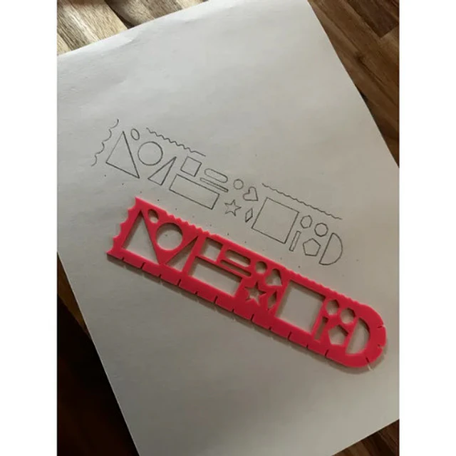Plantilla De Dibujo Con Regla