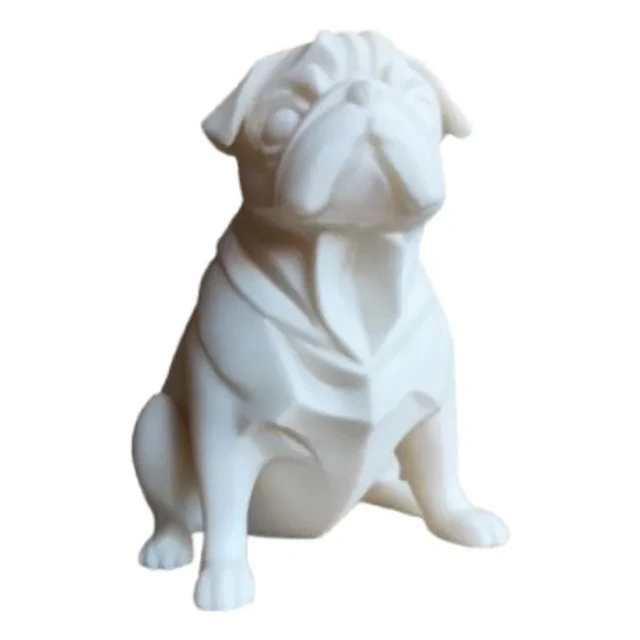 Escultura- Pug Geométrico Rechonchito