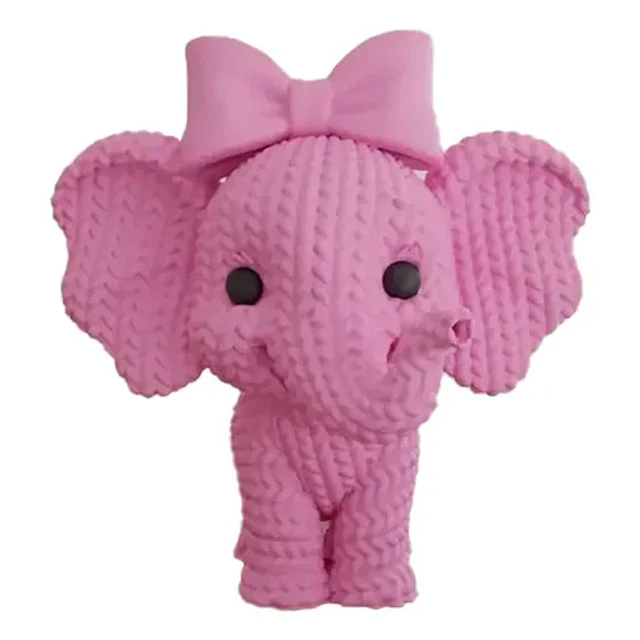 Figura Elefante Adorable De Punto