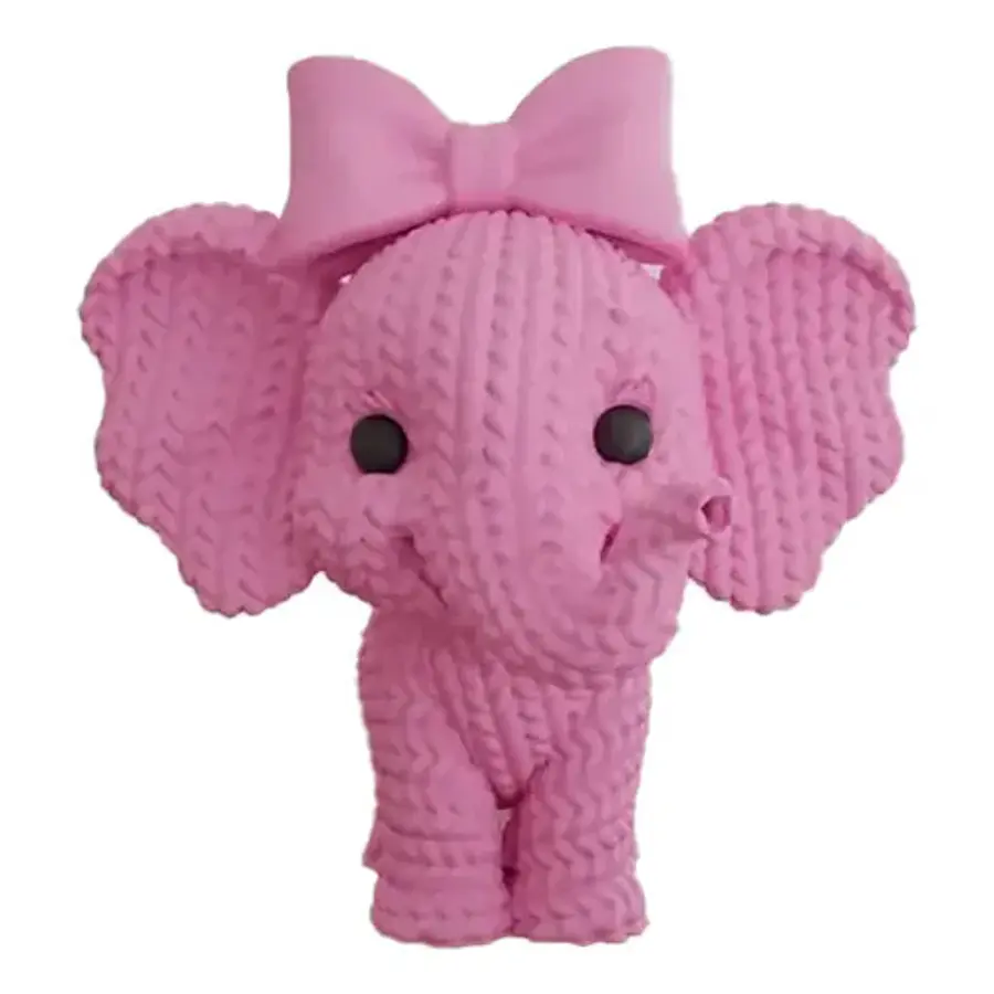 Figura Elefante Adorable De Punto