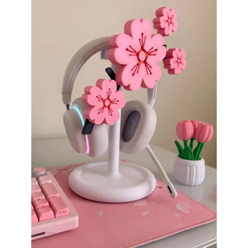 Soporte De Auriculares- Sakura Flor De Cerezo 3
