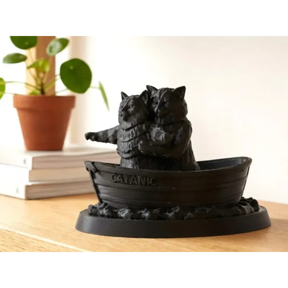 Escultura- Gatos Escena De Titanic 2