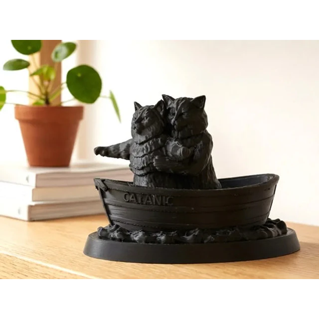 Escultura- Gatos Escena De Titanic