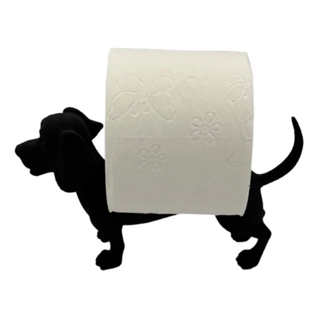 Soporte Papel Higiénico De Perro Salchicha