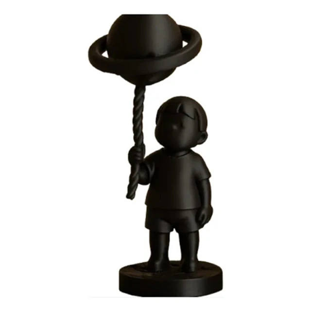 Escultura- Niño Globo De Planeta