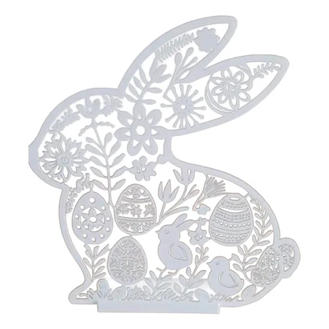 Decoración Silueta Conejito De Pascua