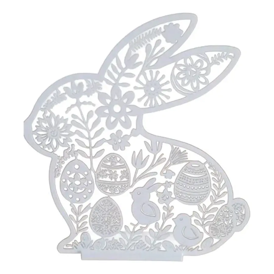 Decoración Silueta Conejito De Pascua