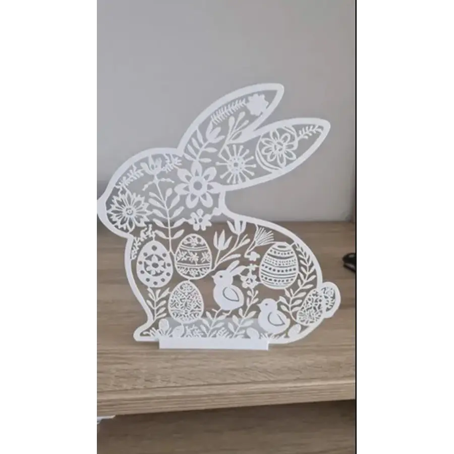 Decoración Silueta Conejito De Pascua