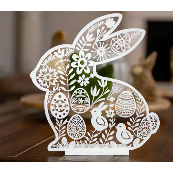 Decoración Silueta Conejito De Pascua 3