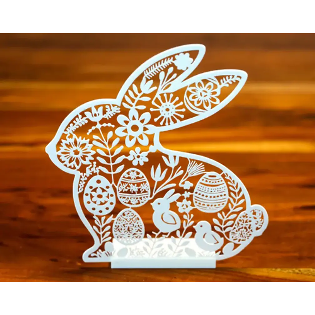 Decoración Silueta Conejito De Pascua 4