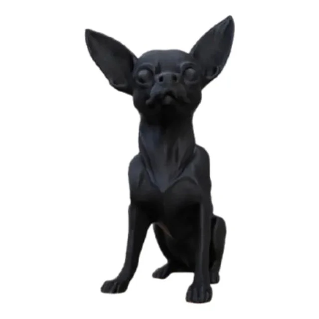 Escultura De Chihuahua Minimalista