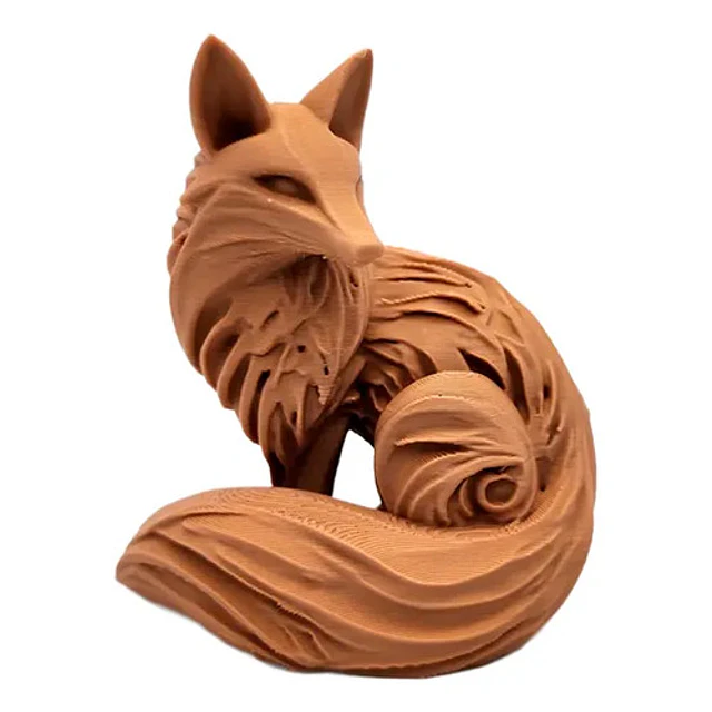 Escultura - Zorro Estilo Tallado