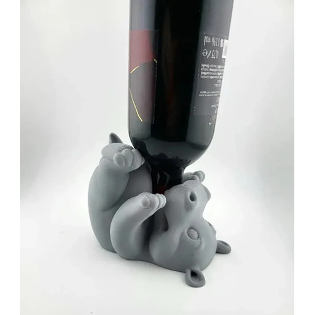 Porta Vino - Diseño Hipopótamo