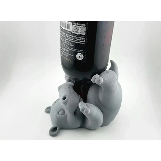 Porta Vino - Diseño Hipopótamo 2