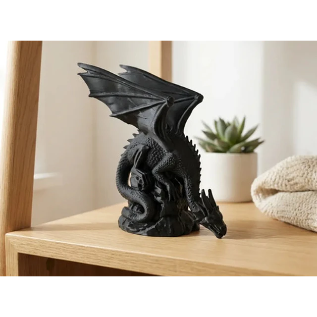 Escultura- Dragón Alado Fantástico