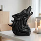 Escultura- Lobo Alfa Aullando - Miniatura 2