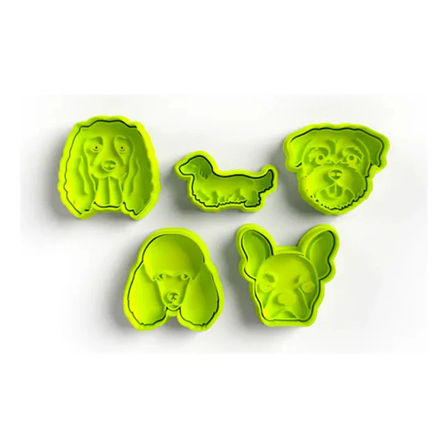 Cortadores De Galletas De Perros (pack 5 Un)
