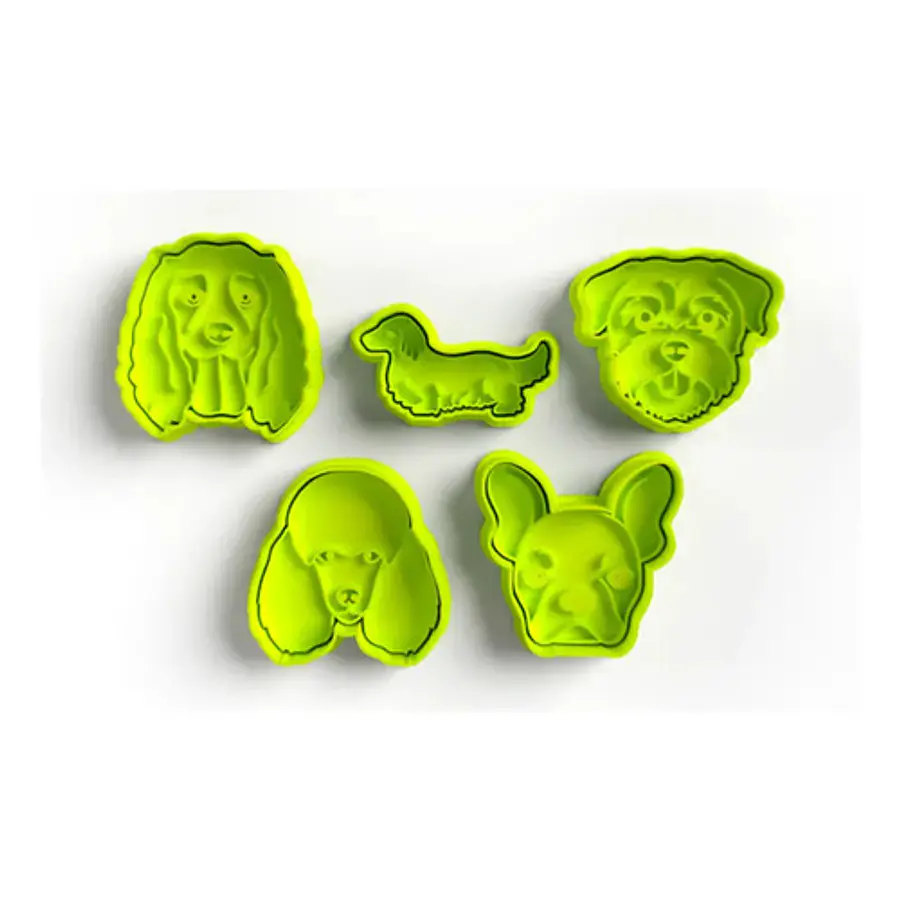 Cortadores De Galletas De Perros (pack 5 Un)