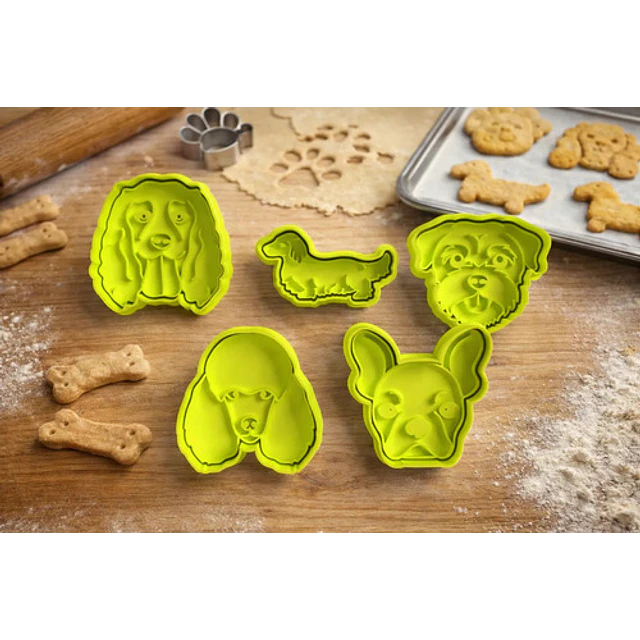 Cortadores De Galletas De Perros (pack 5 Un)