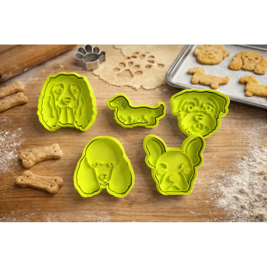 Cortadores De Galletas De Perros (pack 5 Un)