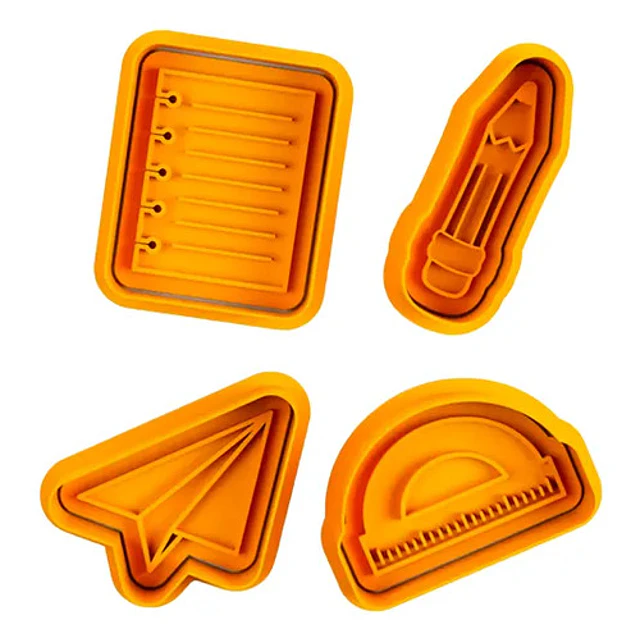 Cortadores De Galletas - Útiles Escolares (pack 4 Un)
