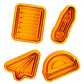 Cortadores De Galletas - Útiles Escolares (pack 4 Un) - Miniatura 1