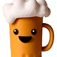 Figuras - Clicker Jarra De Cerveza Kawaii - Miniatura 1
