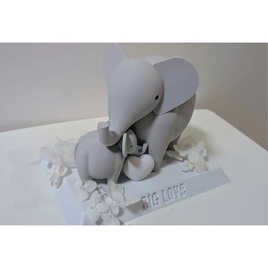 Escultura- Familia De Elefantes