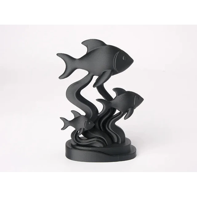 Escultura- Familia De Peces