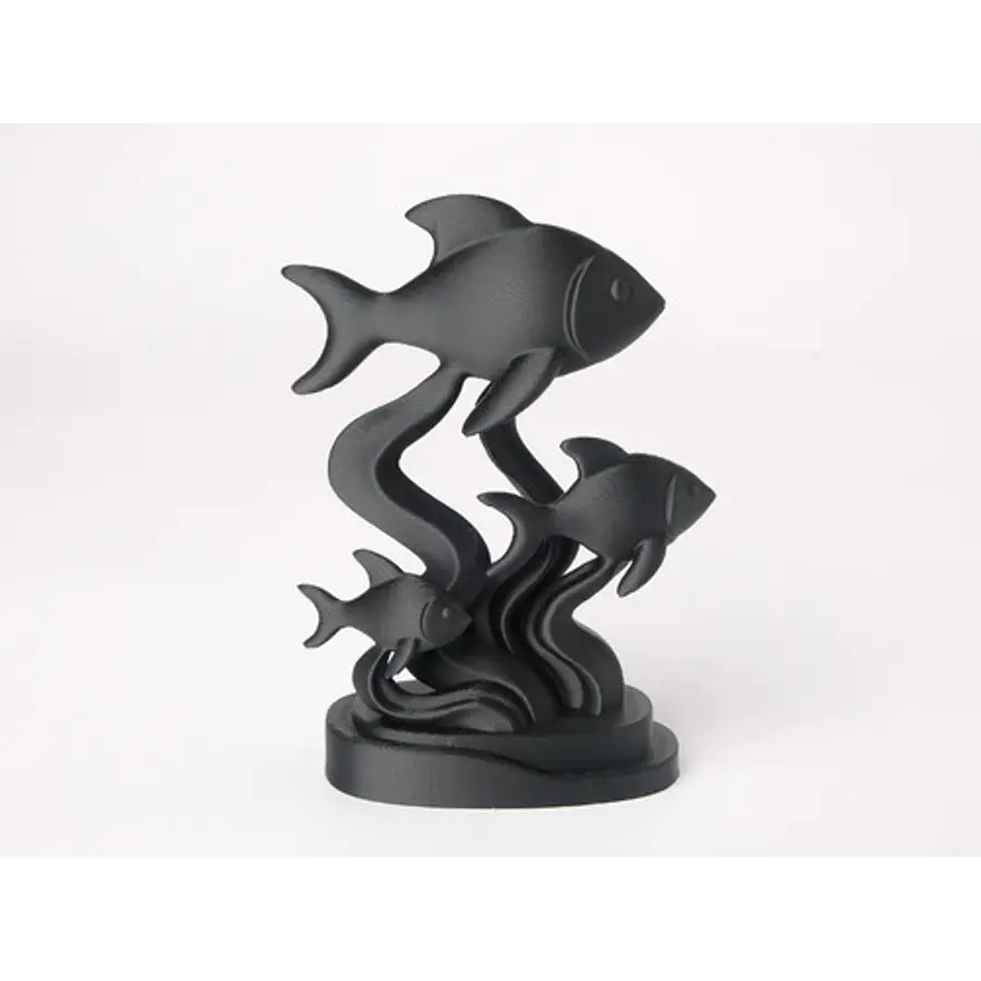 Escultura- Familia De Peces