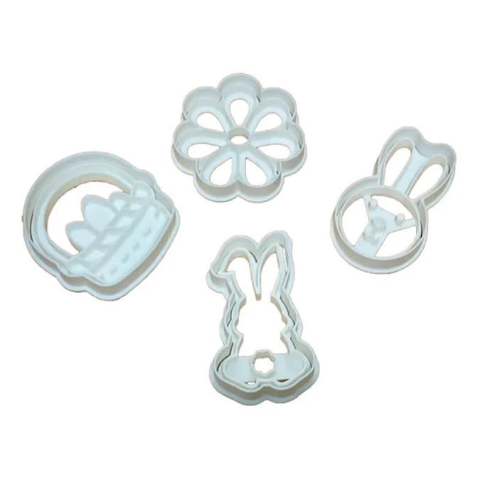 Cortadores De Galletas Diseño Pascua (pack 4 Un) 1