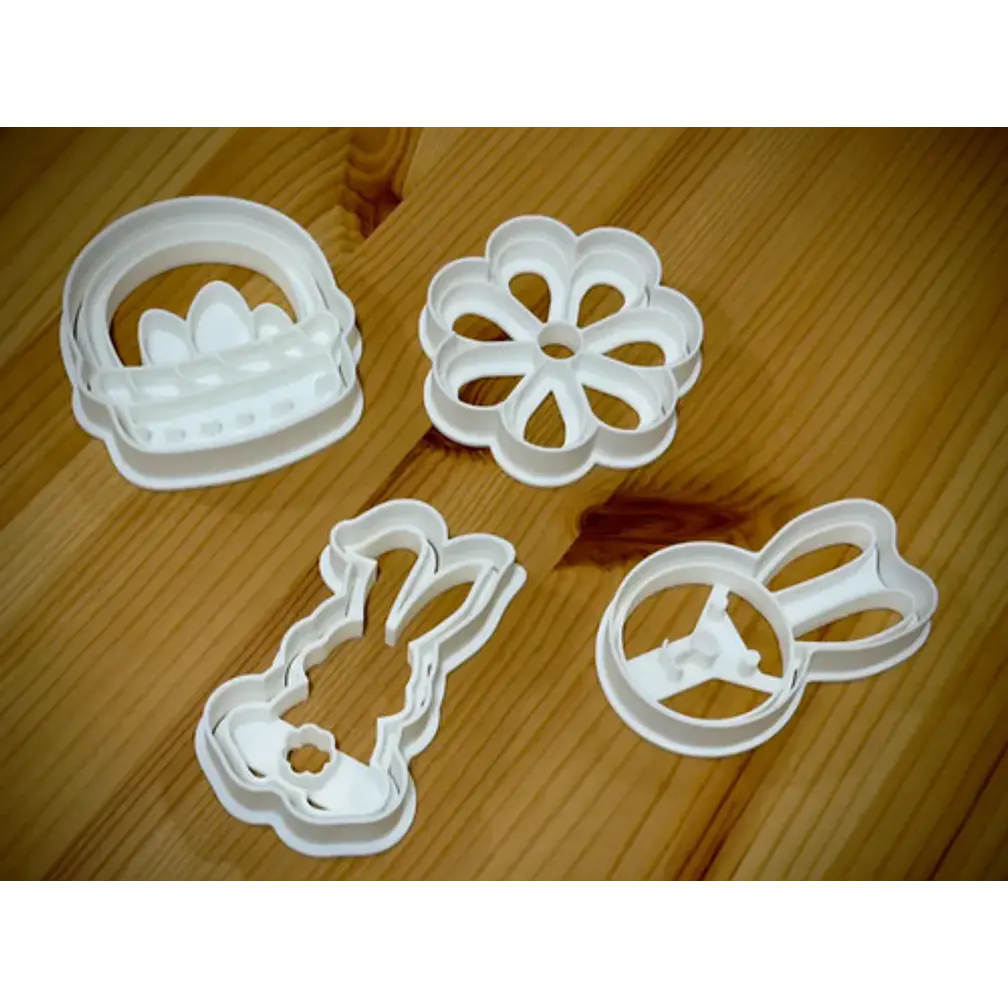 Cortadores De Galletas Diseño Pascua (pack 4 Un) 2