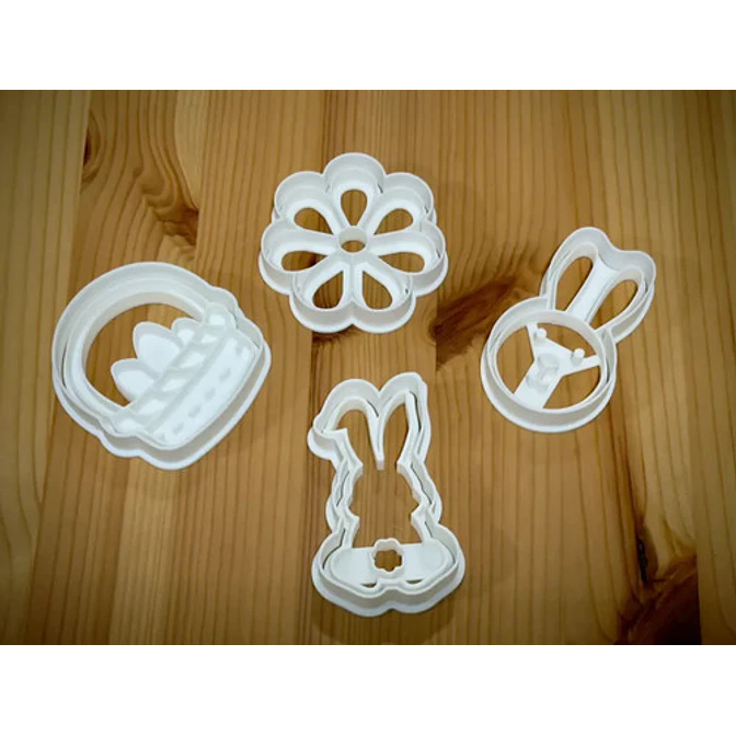 Cortadores De Galletas Diseño Pascua (pack 4 Un) 3