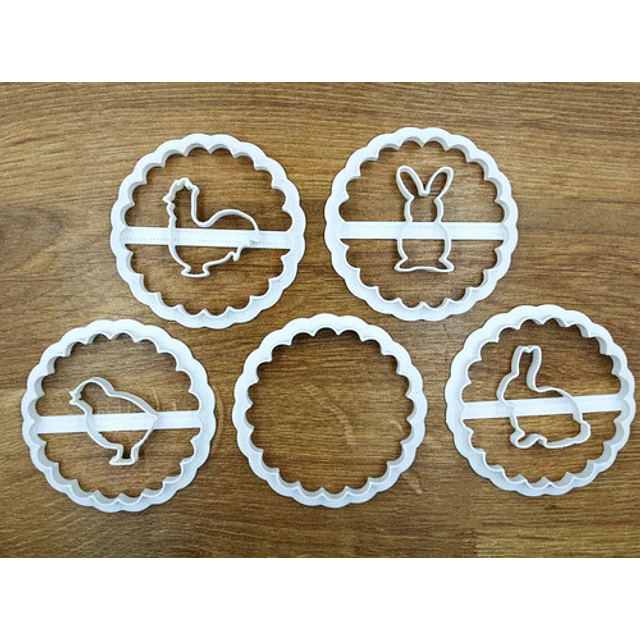 Cortadores De Galletas De Pascua (pack 5 Un)
