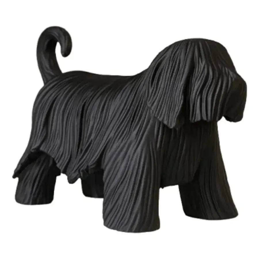 Escultura- Perro Komondor Minimalista