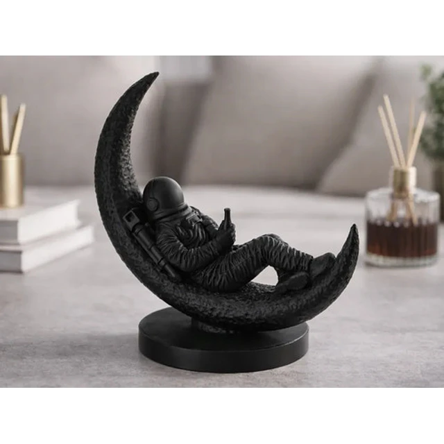 Escultura- Astronauta Descansando En La Luna