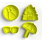 Cortadores De Galleta - Verano (pack 4 Un) - Miniatura 2