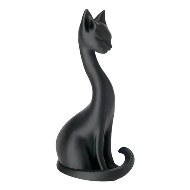 Escultura Gato Elegante Cuello Largo