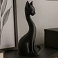 Escultura Gato Elegante Cuello Largo - Miniatura 2