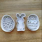 Cortadores De Galletas - Conejo Y Huevos (pack 3 Un) - Miniatura 2