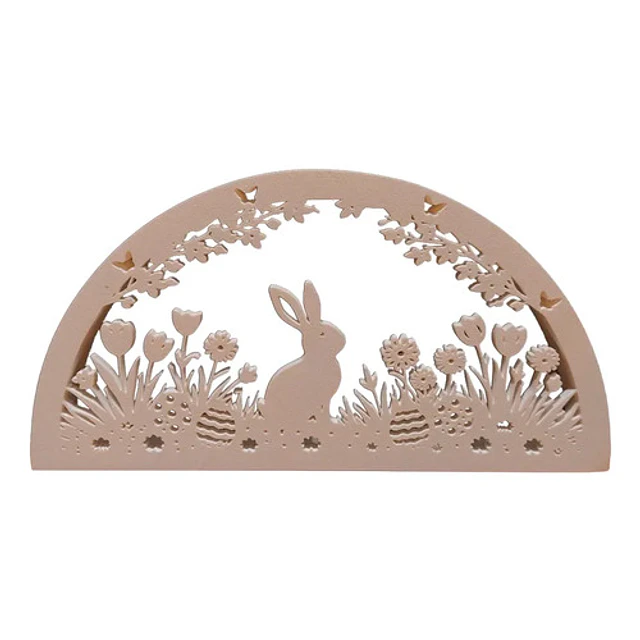 Decoración Estatua Silueta Conejo De Pascua