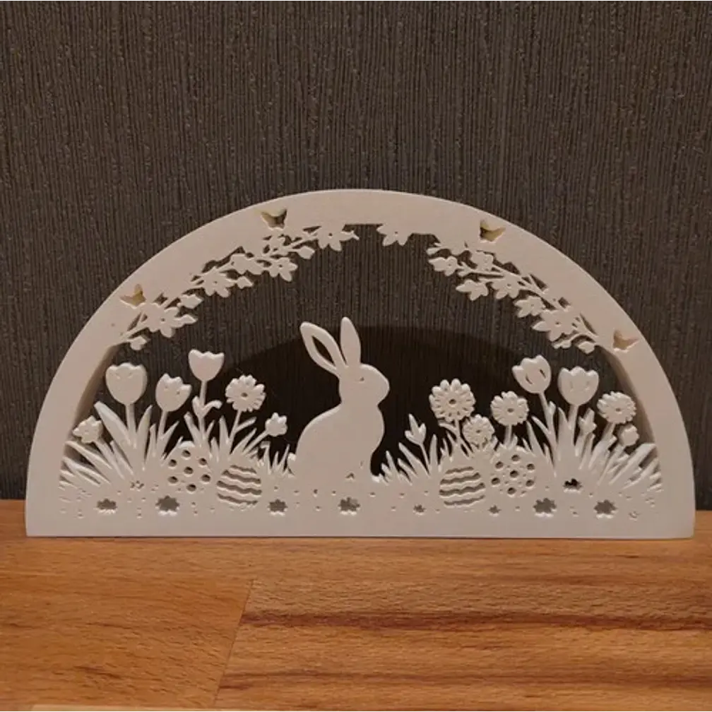 Decoración Estatua Silueta Conejo De Pascua 2